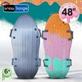 thumbnail image 2 of Wham-O Snowboogie 48" Alpine Rocket, Double Rider Foam Snow Sleds with Side Handles - Ice Cream, 2 of 7