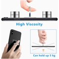 thumbnail image 4 of Anillo para teléfono móvil CHAO con purpurina 2 piezas diamantes transparentes rotación 360 grados, 4 of 4