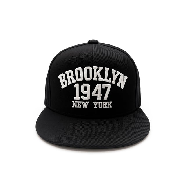 Knite Gorra snapback Brooklyn visera plana ajustable bordado 3D hombre