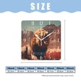 thumbnail image 2 of 10 Inch Wall Clock Battery Operated Silent Clock Decorative for Office, Kitchen, Outdoor, Living Room，Wild African Lion Colorful, 2 of 4
