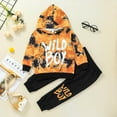 thumbnail image 2 of Odeerbi Baby Boys Girls Coats Sweatshirt Children's Autumn Pullover Two-piece Children's Hooded Sweater + Trousers Suit, 2 of 9