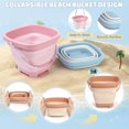 thumbnail image 3 of Set de juguetes de playa Dreamon para niños de 3 a 10 años con cubos plegables, 3 of 7