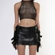 thumbnail image 1 of Falda casual de mujer Slim Fit Falda metálica de verano Sexy Tie Up Night Club Outfit FLhrweasw Nuevo, 1 of 7