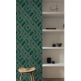 thumbnail image 2 of Green Abstract Graphic Geometric Wallpaper R8355, 2 of 4