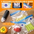 thumbnail image 2 of YEERSWAG® Portable Handheld Vacuum Sealer Machine,USB Rechargeable Mini Automatic Food Vacuum Pump with 5 Reusable Vacuum Bags,60Kpa Powerful Suction for Meat, Fruit,Vegetable and Snack Food Storage, 2 of 10