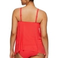 thumbnail image 2 of COCO REEF Current Bra Sized Mesh Layer Underwire Tankini Swim Top � Papaya, 34C, 2 of 2