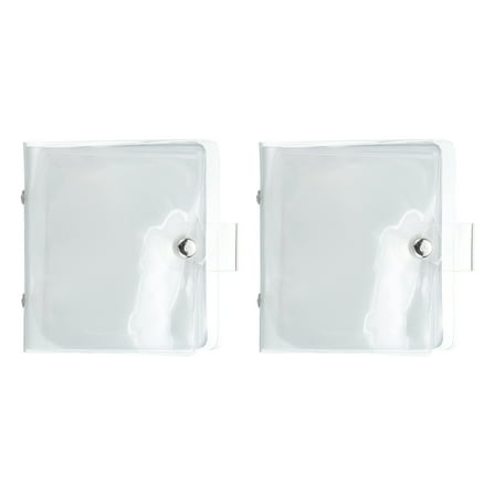 2 Pcs Mini Photo Album, 36 Pockets 4x4 Kpop Photocard Holder, Transparent