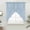 Ice Blue, variant on Indigo Blue Solid Color Swag Valances for Windows, Kitchen Curtains 36 Inch Length 2 Panels Set, Minimalist Vintage Linen Texture Short Curtains for Small Windows Cafe Curtains Drapes 28"x36"