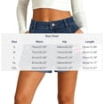 thumbnail image 3 of CALAFEBILA Womens Jean Shorts Denim Mid Rise Womens Shorts Blue Distressed Ripped with Pockets Independence Day American Flag Graphic Casual 4th of July Shorts, 3 of 6