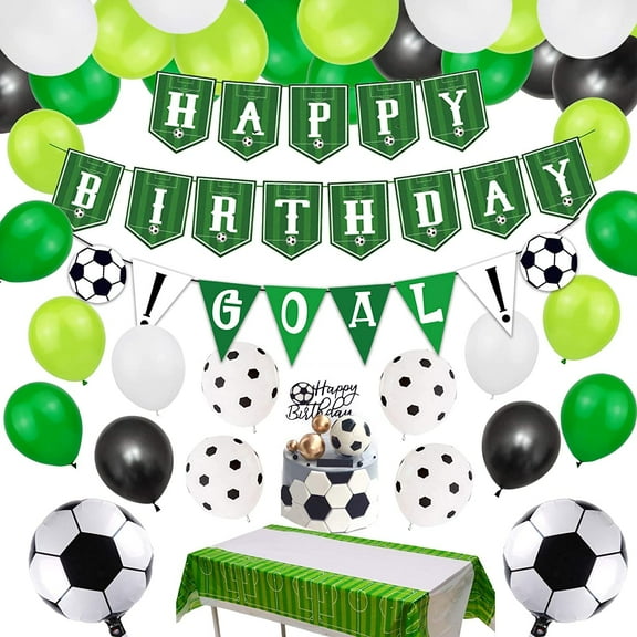 Football Party Supplies Birthday Party DIY Cake Topper by Finypa (75 Count)