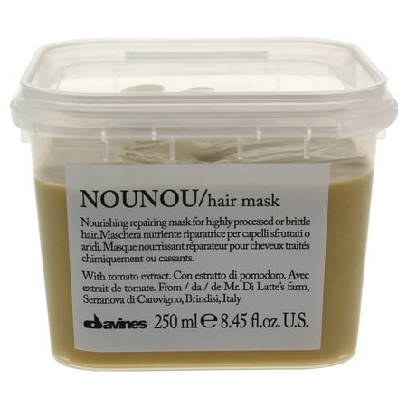 Nounou Nourishing Repairing Hair Mask For Dry And Brittle Hair By Davines For Unisex - 8.45 Oz Hair (Best Hair Mask For Dry Ends)