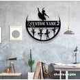 thumbnail image 2 of Craftnamesign Custom Modern Dance Metal Wall Art, Personalized Girls Ballet Dancing Name Sign, 2 of 5