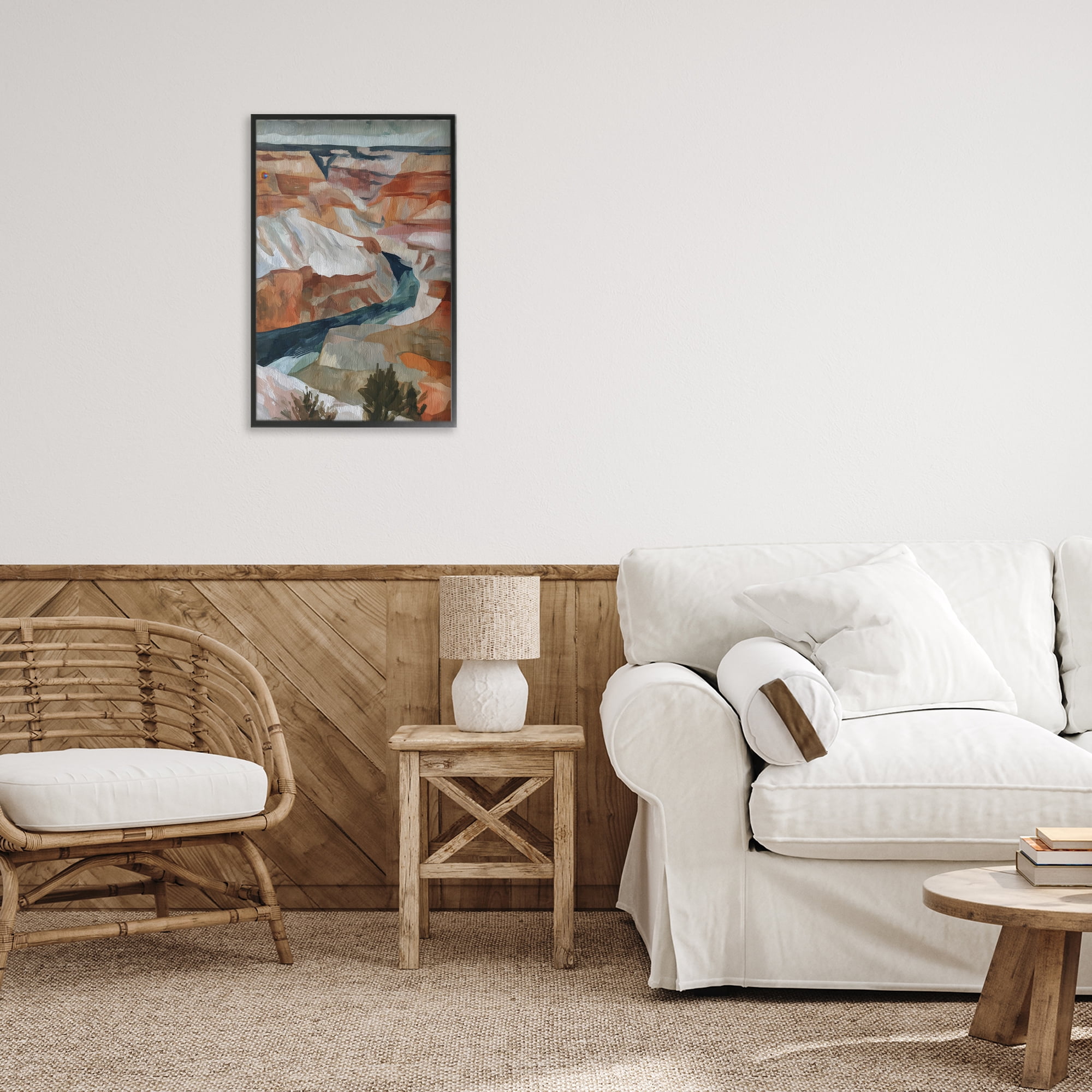Stupell Industries Canyon Rim Textures Impression Black Framed Giclee Art, design by Chromatic Storm Studio