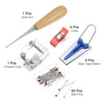 thumbnail image 3 of Unique Bargains Bias Tape Maker Kit 4 Size with Sewing Clip, Presser Foot, Positioning Pin, Awl, 3 of 6