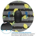 thumbnail image 4 of Disketp Lemon Small Mouse Pad 7.9x7.9 Inches,Washable Round Mousepad For Office Laptop Computer,Non-Slip Rubber Base Mouse Pads For Wireless Mouse, 4 of 9