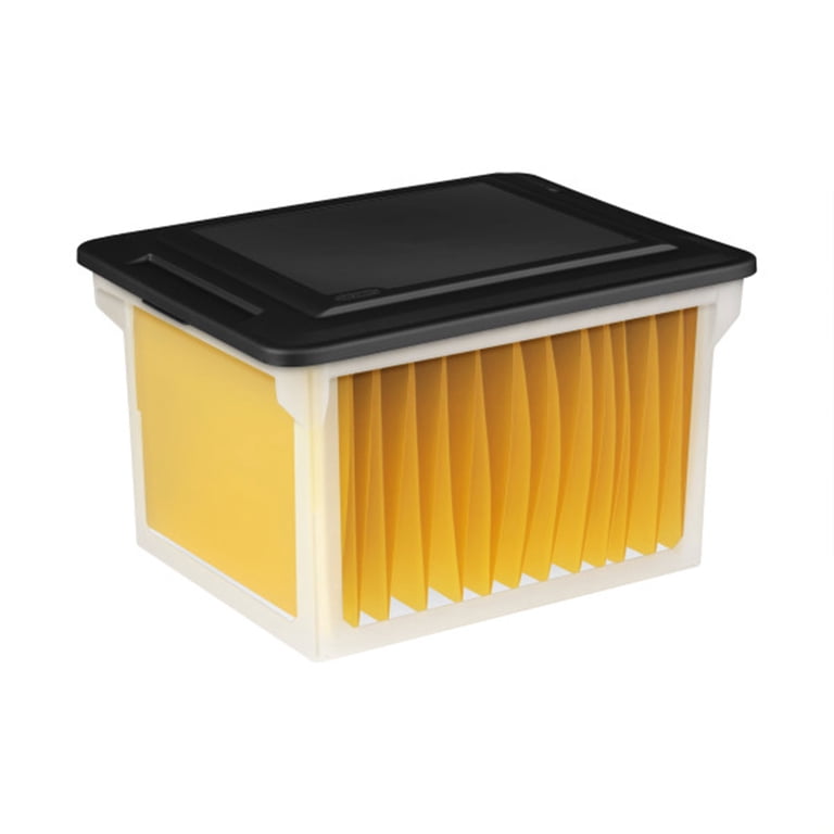 Sterilite, File Box, 18.5x14x11 inches, Clear with Lid 8pk