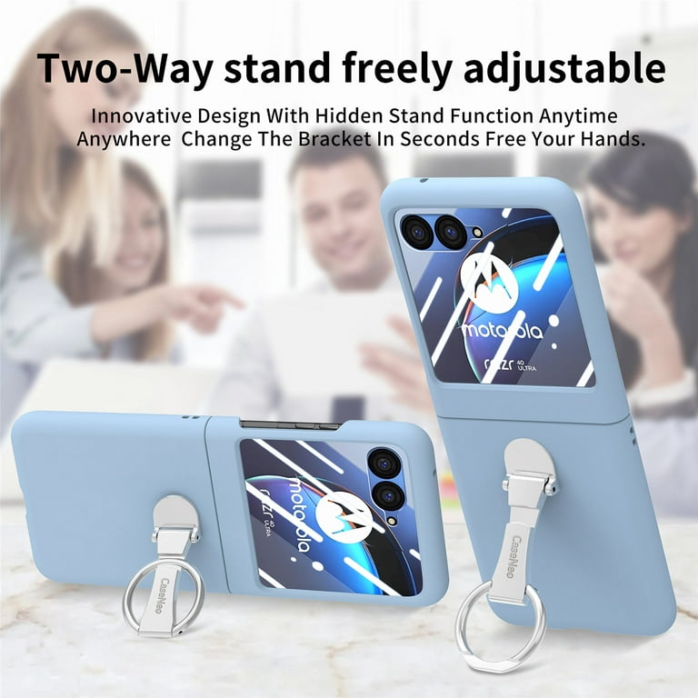 Phone Case for Samsung Galaxy A40 with Tempered Glass Screen Protector  Clear Cover and Magnetic Stand Ring Rubber Holder Slim Hard Cell  Accessories