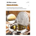 thumbnail image 3 of Deep Fryer Pot Japanese Tempura Deep Fryer Stainless Steel Small Frying Pot with Thermometer & Oil Filtration, 3 of 6