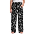 thumbnail image 4 of CONROSES Halloween Kids Boys Pants Wide Leg Baggy Pant for Child Hallowmas Skeleton Graphic Elastic Waist Drawstring Cozy Bottoms Trousers with Pockets, 4 of 4