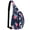 1-flowers, variant on Sling Bag Sling Crossbody Bag Daypack Lightweight with Adjustable Shoulder Strap Travel Hiking Men Women