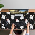 thumbnail image 4 of Long Mouse Pads for Desk,Halloween Cute Ghosts Pattern Desk Mats on Top Of Desks, Desk Mouse Pad Extra Large with 3mm Non-Slip Base and Stitched Edge for Gaming,Office,Work,Home 47.3"x23.6", 4 of 6
