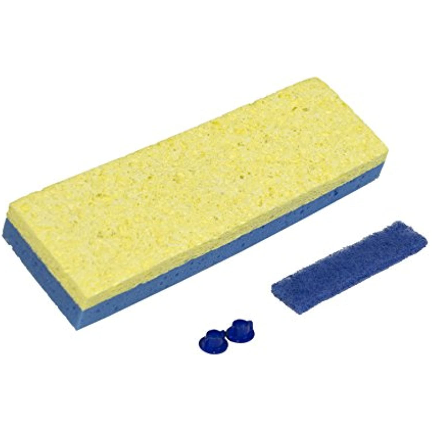 Quickie Sponge Mop Refill, Clean Squeeze, Blue, Dual Technology For