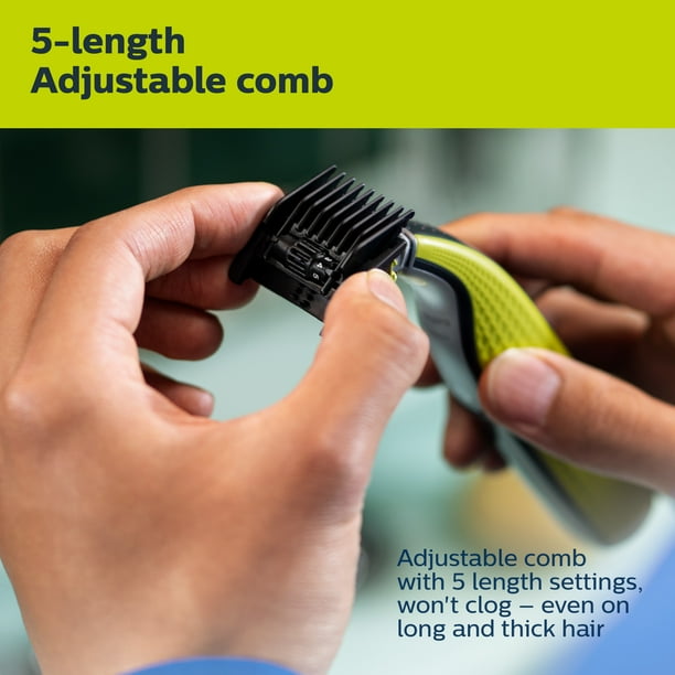 Philips Norelco Oneblade 360 Face+Body Groomer, 5-In-1 Men's