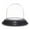 Black Wood Veneer Base, variant on Plymor 1.875" x 1.875" Mini Glass Display Dome Cloche (Oak Veneer Base)