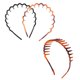 thumbnail image 5 of 3 diademas onduladas con dientes, antideslizantes, accesorios para el cabello, 5 of 6