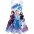 thumbnail image 2 of Vestido de princesa de Disney Frozen para niñas, hermosos vestidos de fiesta, disfraces de Elsa, vestidos informales de verano acampanados para niños de 1 a 10 años, Frock7T Gao Jinjia LED, 2 of 2