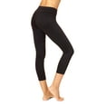 thumbnail image 2 of No nonsense Women's Classic Denim Indigo Capri Legging, Black, X-Large, 2 of 3
