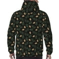 thumbnail image 7 of Picia Pine Cone Woodland Pattern Pattern Casual Men's Hoodie - Lightweight Hooded Sweatshirt with Kangaroo Pocket, Comfortable Pullover for Everyday, Travel-Small, 7 of 7