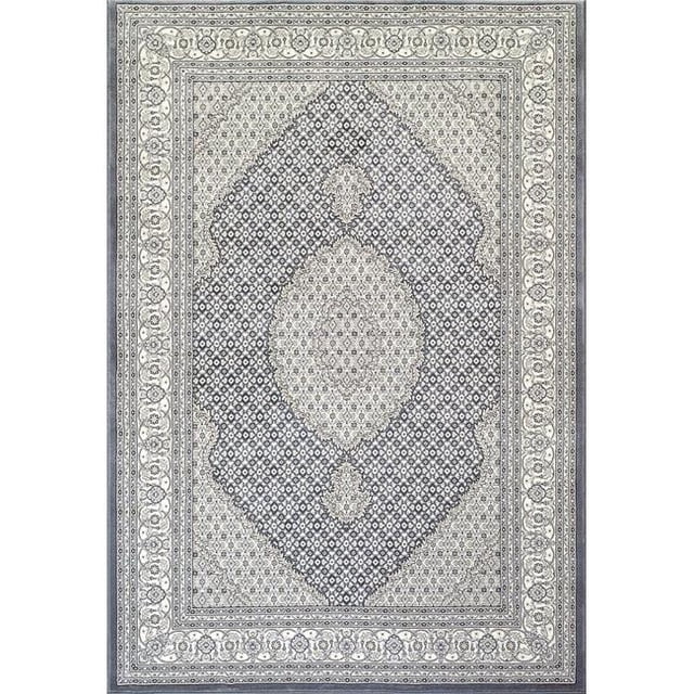 Dynamic Rugs AN212572045666 2 ft. 2 in. x 11 ft. Ancient 57204 Rectangle Traditional Rug - 5666 Grey & Cream