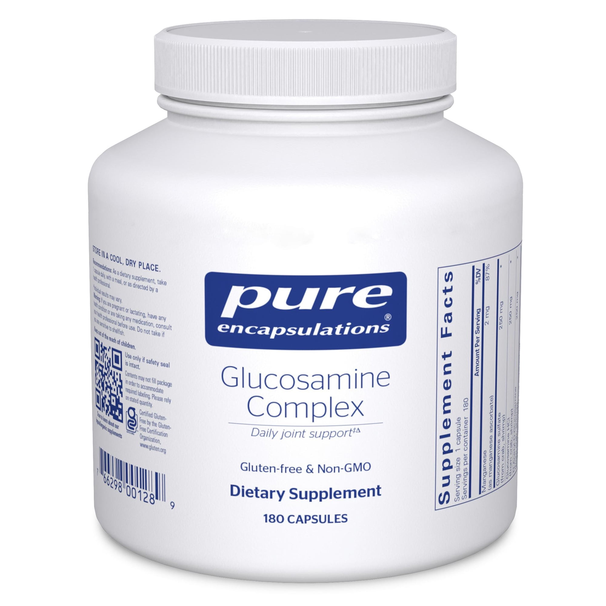 Pure Encapsulations Glucosamine Complex | Dietary Supplement Cartilage Support* with Manganese | 180 Capsules