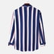 thumbnail image 4 of Top de camisa a rayas de manga larga con cuello levantado y bolsillo lateral único para otoño e invierno para hombre Pompotops  oipoqjl50880, 4 of 9