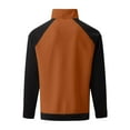 thumbnail image 5 of Wyobmus Men' Lightweight Jacket Casual Color Block Zipper Pockets Long Sleeve Outwear Jackets Caramel, 5 of 5