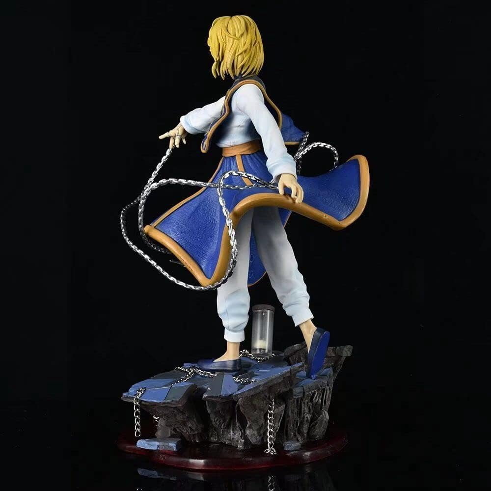 Kurapika Figure, Fighting Kurapika Anime Figures 33cm/12.9inch Handmade PVC Cartoon Manga Game Character Model Decoration Craft Gift