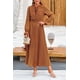 thumbnail image 5 of Vestido PRETTYGARDEN Boho Floral Manga Larga Cuello en V XXL, 5 of 8