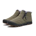 thumbnail image 2 of Botas de nieve para hombre, zapatos cálidos de piel de gran tamaño para invierno, botines largos de felpa, zapatillas informales para exteriores Unisex, botas antideslizantes duraderas, 2 of 5