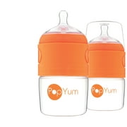 PopYum 5 oz Anti-Colic Formula Making/Mixing/Dispenser Baby Bottles, 2-Pack