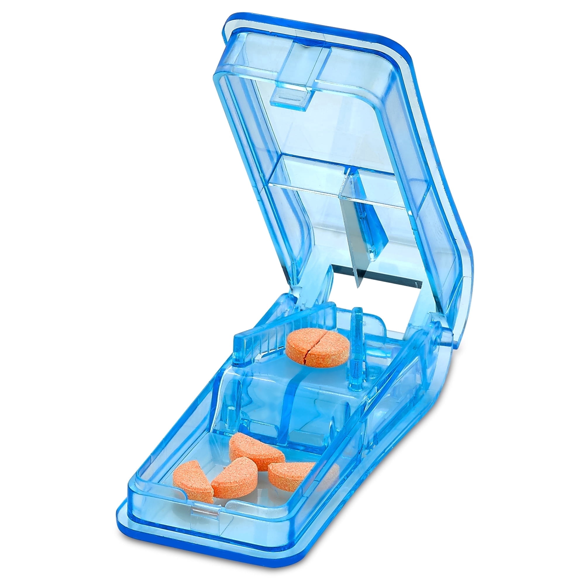 MEDca Portable Pill Splitter with Pill Cutter & Splitters, Clear