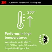 3M 233+ Automotive Refinish Masking Tape, 36mm x 32m, 1 Roll