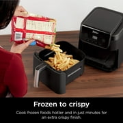 Ninja Pro 4-in-1 Air Fryer, XL 6.5-Qt Basket, 4 Functions, Air Crisp Technology, Non-stick, Crisper Plate, AF180 Black
