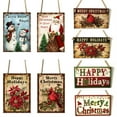 thumbnail image 2 of Christmas Hanging Wooden Sign Christmas Coffee Wall Decor Wood Christmas Tree Ornament Candy Door Sign Xmas Hanging Wood Sign for Christmas Holiday Kitchen Home Coffee Party Decoration, 2 of 8