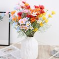 thumbnail image 4 of CSChome Artificial Flower Chamomile Bouquet – Realistic Looking Romantic 5 Forks 5 Heads Photography Prop, 4 of 6