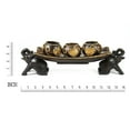 thumbnail image 5 of Thai Elephant Tray Carved Rain Tree Wooden Candle Holder, 5 of 6