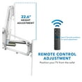 thumbnail image 6 of Mount-It! Motorized Fireplace Mantel TV Wall Mount,  Fits 37" to 70" TVs,  Capacity 77 lbs., Remote Control, White, 6 of 12