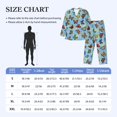 thumbnail image 4 of Fotbe Multicolored Butterflies Pijama de Hombre con Estampado de Manga Larga, Conjunto de 2 Piezas, Ropa de Dormir Suave y Cómoda con Bolsillos-X-Large, 4 of 7