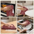 thumbnail image 5 of 4 Pcs Funny Kitchen Towels,Red Christmas Tree and Star Pattern Microfiber Dish Towels,Kitchen Tea Towels,Kitchen Towel Set (18" X 26"), 5 of 7