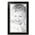 thumbnail image 2 of ArtToFrames 24" x 42" Espresso with Silver Lip Picture Frame, 24x42 inch Silver Wood Poster Frame (WOM-4951),  Pack, 2 of 5